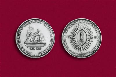 Medaille St. Markus 1980, Silber