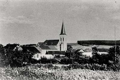 Markuskirche Mausbach von NW, vor 1944