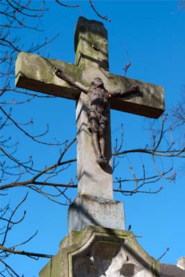 Viernagelkreuzigung am Essiger Kreuz in Mausbach, November 2024