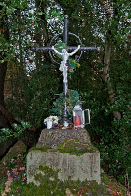 Ellerbergkreuz am Jakobsweg im November 2024